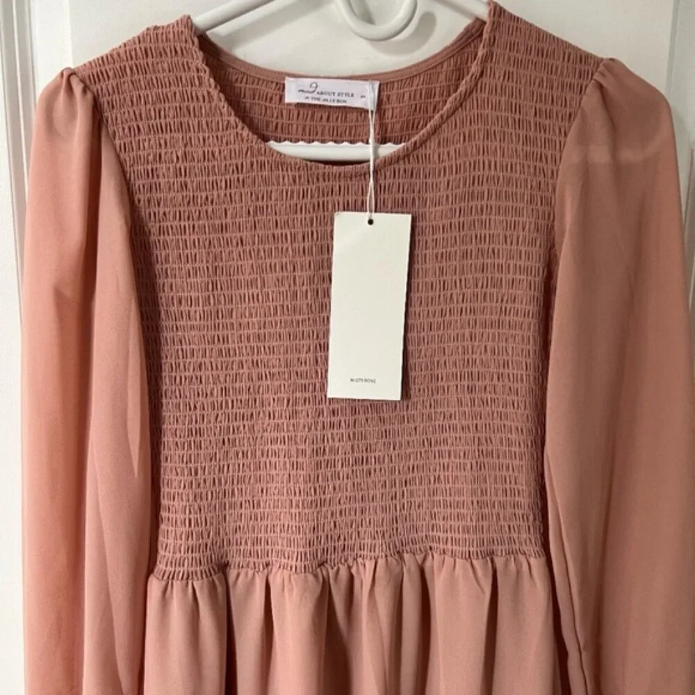 Mad about style dress Jilly Box Misty Rose NWT XS - Picture 3 of 7